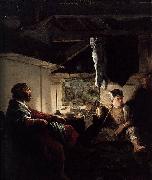 Adam Elsheimer Jupiter and Mercury at Philemon and Baucis oil painting